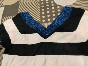 Striped Sweater &amp; Jeans Set
