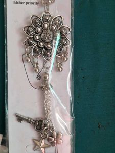 Navratri Silver kamar Juda with Charms