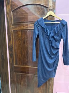 Sparkly Ruffle Detail Dress