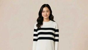 Striped Knit Stretchable Top