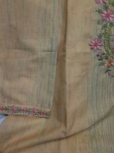 Khadi Cotton Combo With Green Rayon Suit