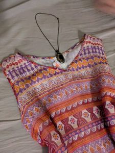 Bohemian Print Flowy Dress