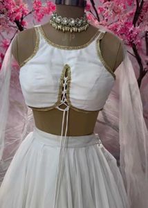Elegant White Lehenga Choli Set