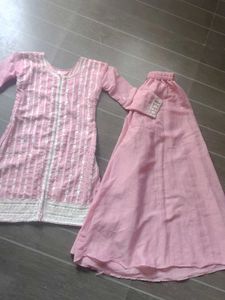 Pink Embroidered Kurta Set