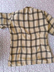 Classic Plaid Button-Up Top