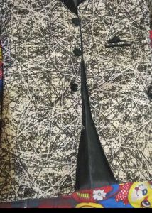 Abstract Patterned Ethnic Jacket sherwani