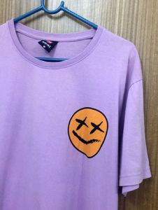 Lavender Smiley Face T-Shirt