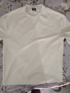 SHEIN Ribbed Crewneck T-Shirt