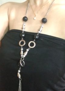 New Fancy Metallic Belt &amp; Long Neckpiece Set