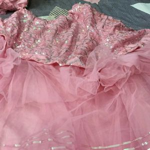 Sparkling Pink Lehenga Choli nd dupatta