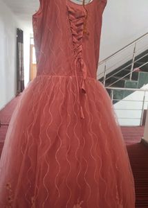 Baby Pink Party Wear ball gown
