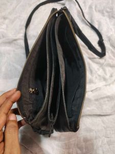 vintage Desigual Black Studded hobo Bag