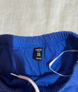 Blue Dolphin Shorts with White Trim