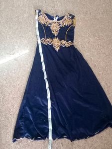 Gown Navy Blue Color For 8-10years