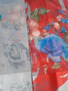 Beautiful Floral Print Saree