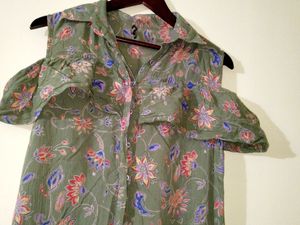 Off Shoulder Long Kurta (Women's)