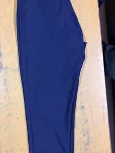 Comfortable Blue Textured Pants