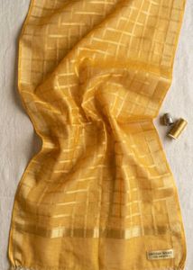 Golden Checkered Dupatta
