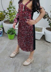 Sparkly Red Party Dress