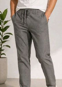 Comfortable Grey Linen Pants