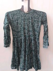 Elegant Green Printed Kurta