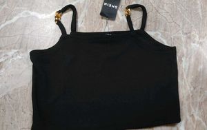 Shein Black Chain Strap Tank