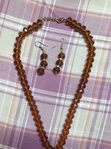 Elegant crystal Necklace &amp; Earrings Set