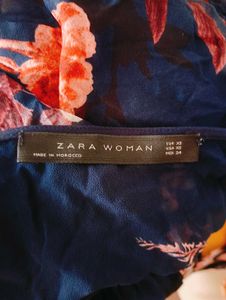 Zara Floral Wrap Top