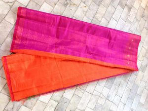 Vibrant Pink Silk Saree