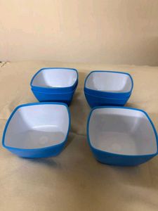 🆕 Set of 6 Blue -White Bowls