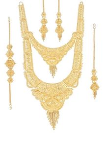 Yellow Chimes Ethnic One Gram Gold Set