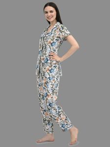 Women Floral Print Nightsuit