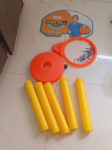 Adjustable Basketball Toy 2 rings broken