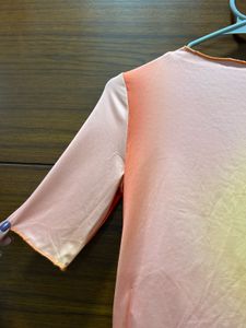 Chic Ruched Ombre Top