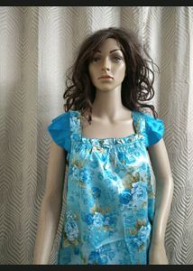 Night Dress Nighty Top Pyjama New Silk Satin Print