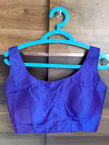 Vibrant Purple Silk Blouse