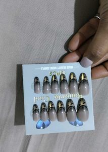 Romantic Cool French Tip Press-On Nails
