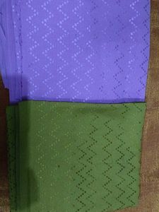 Purple and Green blouse Material
