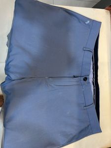 Men's Blue Formal Trousers