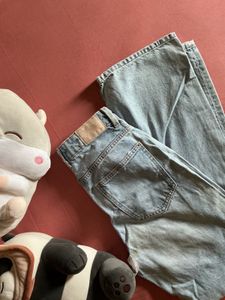 ZARA Light Wash Straight Leg Jeans