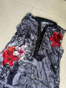 Elegant Floral Print Kurta