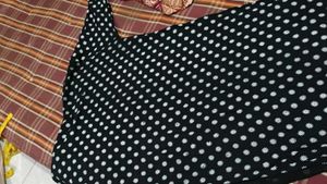 Elegant Black &amp; White Printed Kurta