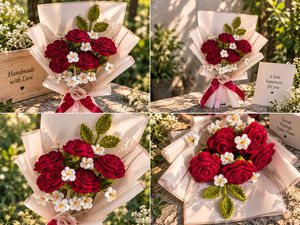 Crocheted Flower Bouquet