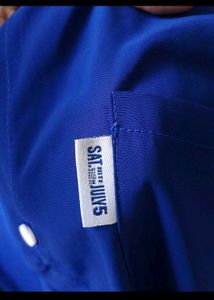 Royal Blue Short Sleeve Button-Up Shirt
