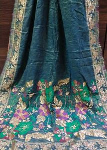 Dark Green Banarsi Dupatta