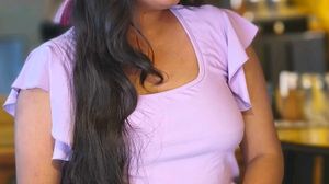 Cute Lavender Flutter Sleeve Top