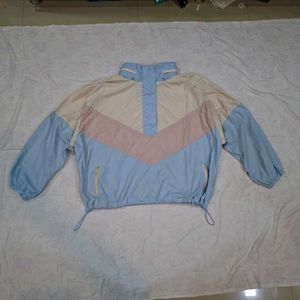 Color Block Windbreaker Jacket