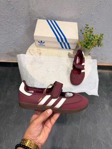 Adidas Samba Mary Jane Shoes Burgundy