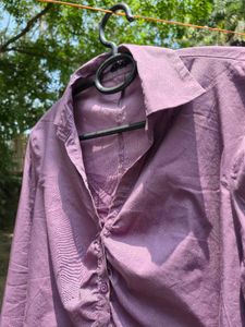 Stylish Purple Button-Up Shirt