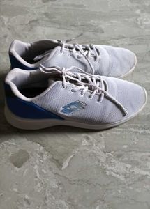 LOTTO Stylish White &amp; Blue Sneakers